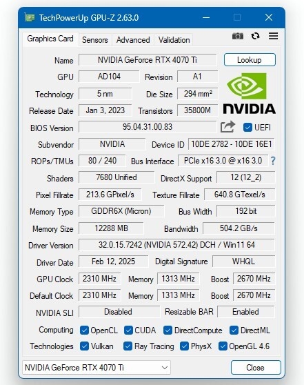 鼎点娱乐官方:GPU-Z 2.63发布:支持四大新卡 提前迎接AMD RX 9070系列